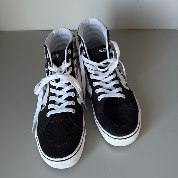 Vans Filmore Hi Butterfly Checkerboard Sneakers Size 9.5 - Picture 2 of 7